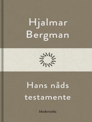 cover image of Hans nåds testamente